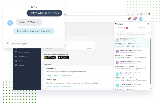 stock chat section image